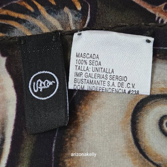 {{{RARE}}} Sergio Bustamante Silk Seashell Scarf - Picture 10 of 14